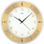Uhr: AMS 9450 Wanduhr, Quarzwerk, Nussbaum