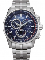 Uhr: Citizen CB5880-54L Eco-Drive Funkuhr Chronograph 43mm 20ATM