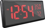 Uhr: JVD DH308.1 digitale Wanduhr mit roter Anzeige