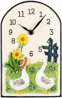 Uhr: Atlanta 6108 Küchenuhr mit Natur-Motiv