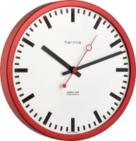 Uhr: Hermle Wanduhr 30471-360870 rot