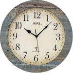 Uhr: AMS 5562 klassische  Funkwanduhr - Serie: AMS Design
