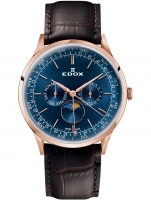 Uhr: Edox 40101-37RC-BUIR Les Vauberts Mondphase 42mm 5ATM