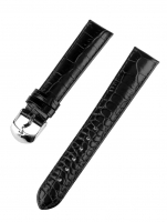 Uhr: Ingersoll Ersatzband [18 mm] schwarz m. silberner Schließe Ref. 27188