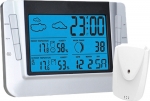 Uhr: JVD RB608 Funktischuhr Wetterstation