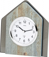 Uhr: AMS 5172 moderne Tischuhr Holzstruktur