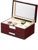 Uhr: Rothenschild Uhrenbox RS-2350-20C für 20 Uhren cherry