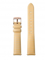 Uhr: Cluse Ersatzband CLS362 [16 mm] gelb-weiß m. rosé Schließe