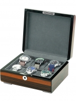 Uhr: Rothenschild watch case RS-2432-EB for 6 watches ebony
