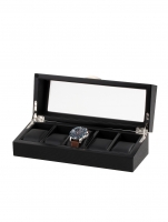 Uhr: Rothenschild Uhrenbox RS-2375-5OAK für 5 Uhren schwarz