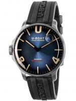 Uhr: U-Boat 8704 Darkmoon Blue SS Soleil 44mm 5ATM