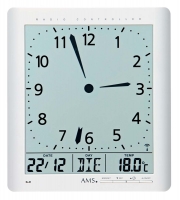 Uhr: AMS 5896 Funkwanduhr Tischuhr - Serie: AMS Design