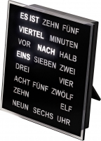 Uhr: AMS 1232 digitale Tischuhr- Wortuhr - Serie: AMS Design