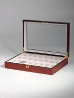 Uhr: Rothenschild Uhrenbox RS-1087-24C fuer 24 Uhren cherry