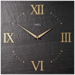 Uhr: AMS 9517 Wanduhr klassisch Naturschiefer