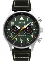 Uhr: AVI-8 AV-4088-02 Carey Dual Time 44mm 5ATM