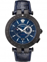 Uhr: Versace VEBV00419 New V-Race Dual-Time 46mm 5ATM