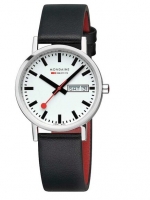 Reloj: Mondaine A667.30314.11SBBV Classic SBB Day-Date vegan 36mm 3ATM