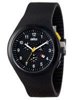 Uhr: Braun BN0115BKBKB Herren Chronograph mit Silikonband