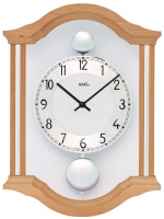 Uhr: AMS 7447/18 Wanduhr klassisch Doppelpendeluhr - Serie: AMS Design