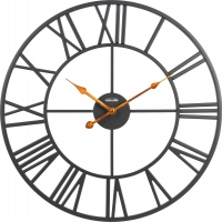 Uhr: AMS 9685B moderne Wanduhr aus Metall 50 cm