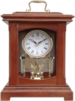 Uhr: JVD HS3007.1 Drehpendel-Tischuhr, Nussbaum