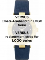 Uhr: Versus original Uhrenarmband für Logo Serie 18 mm, blau Ref. 29164