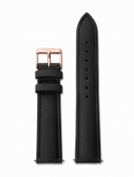 Uhr: Cluse Ersatzband CLS001 [18 mm] schwarz m. rosé Schließe