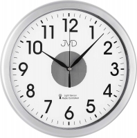 Uhr: JVD RH692.3 Funkwanduhr mit Lichtsensor