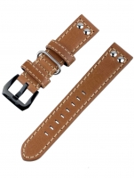 Uhr: Ingersoll Bison Ersatzband [22 mm] braun m. schwarzer Schließe Ref. 25052