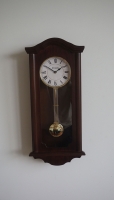 Uhr: ZEIT.punkt 19/308/3-812 Pendeluhr, Nussbaum, Höhe 61 cm