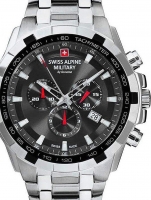 Uhr: Swiss Alpine Military 7043.9237 sapphire crystal chrono 47mm 10ATM