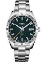 Uhr: Rotary GB05176/24 Henley GMT men`s 40mm 10ATM