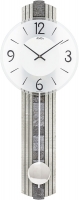 Uhr: AMS 7490 moderne Pendeluhr mi Stein-Auflage