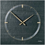 Uhr: AMS 9516 Wanduhr klassisch Naturschiefer