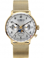 Uhr: Zeppelin 7039M-1 LZ Hindenburg moonphase 36mm 3ATM