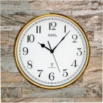 Uhr: AMS 5567  klassische Funkwanduhr  - Serie: AMS Design