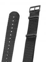 Uhr: KHS Natoband KHS.EBNB.22 [22 mm] schwarz m. schwarzer Schließe